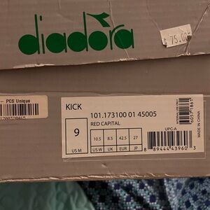 Diadora Red Capital Athletic Shoes